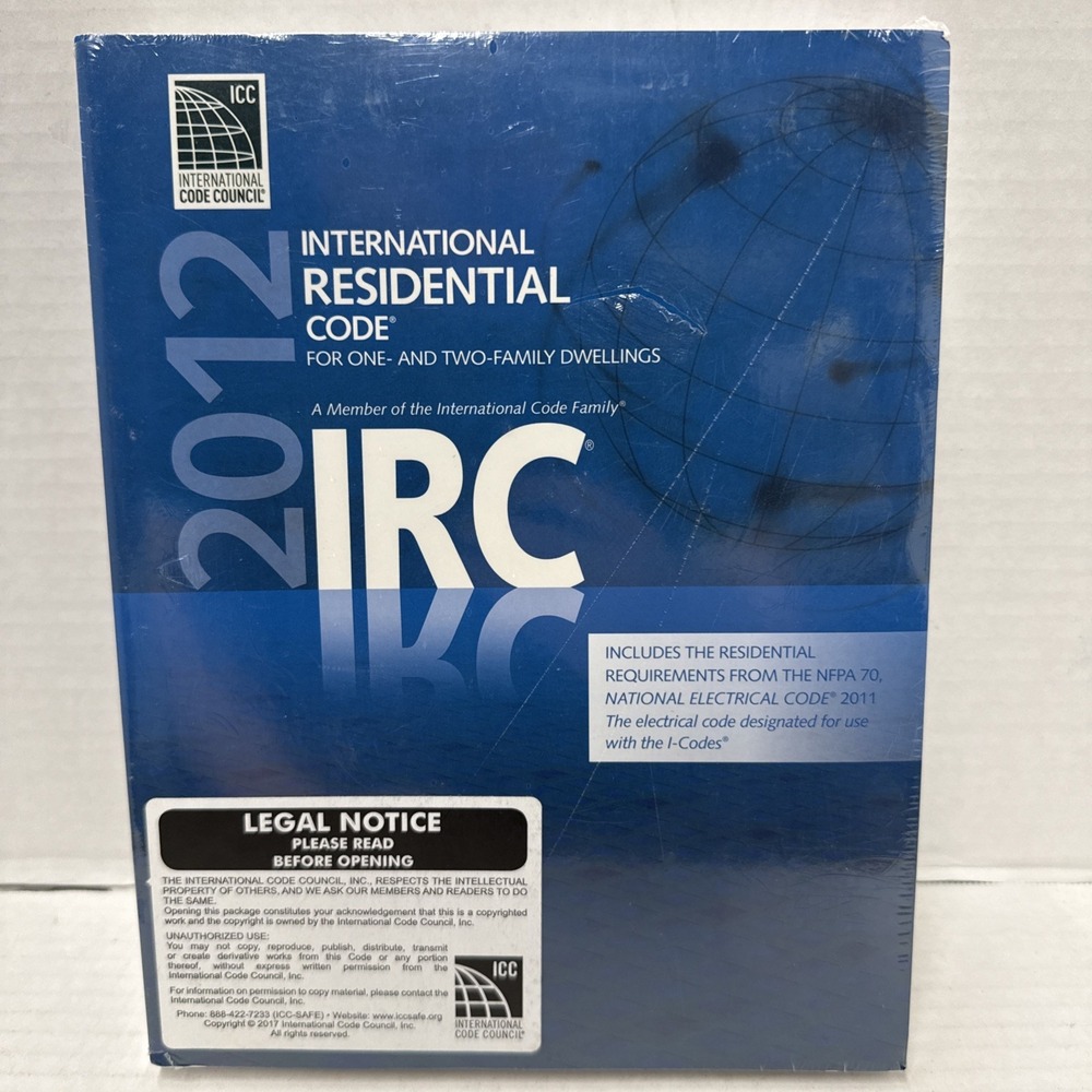 2012 International Residential Code for One and Two Family Dwellings New!